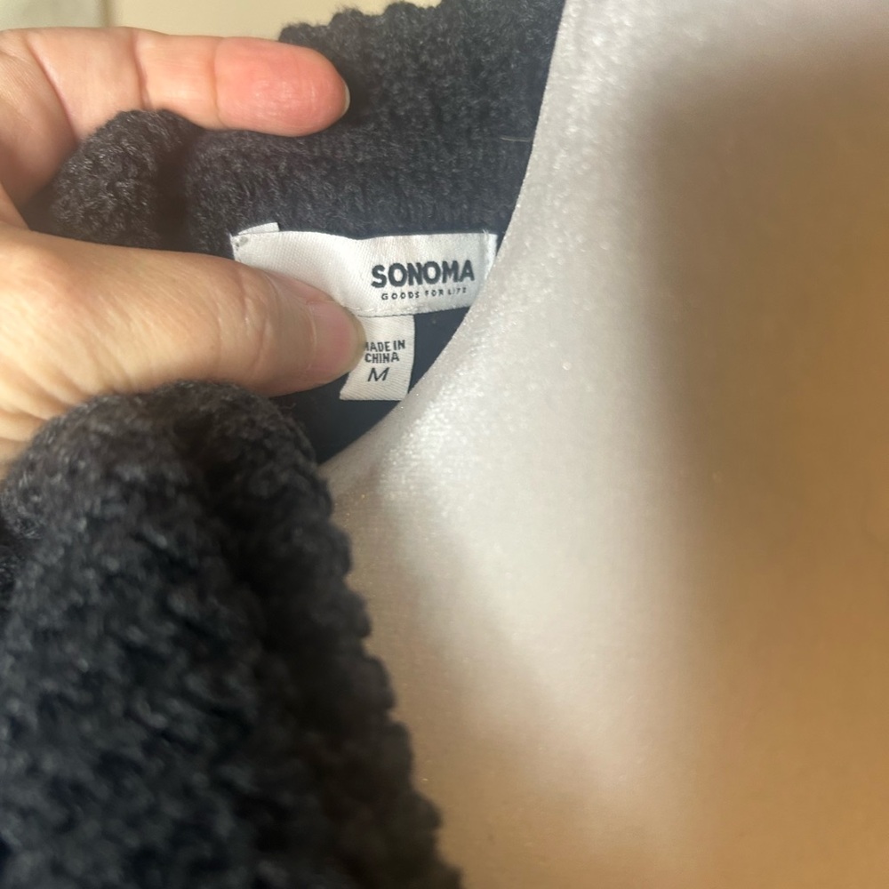 Sonoma Dark Gray Sleeveless Cowl Neck Sweater - Picture 2 of 4
